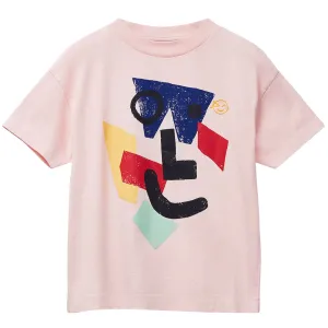 Amazed Face Tee in Pale Pink by Wynken