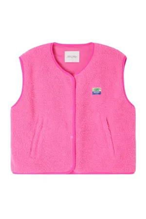 American Vintage HOK16BE Women’s Hoktown Sleeveless Jacket Pink Acid