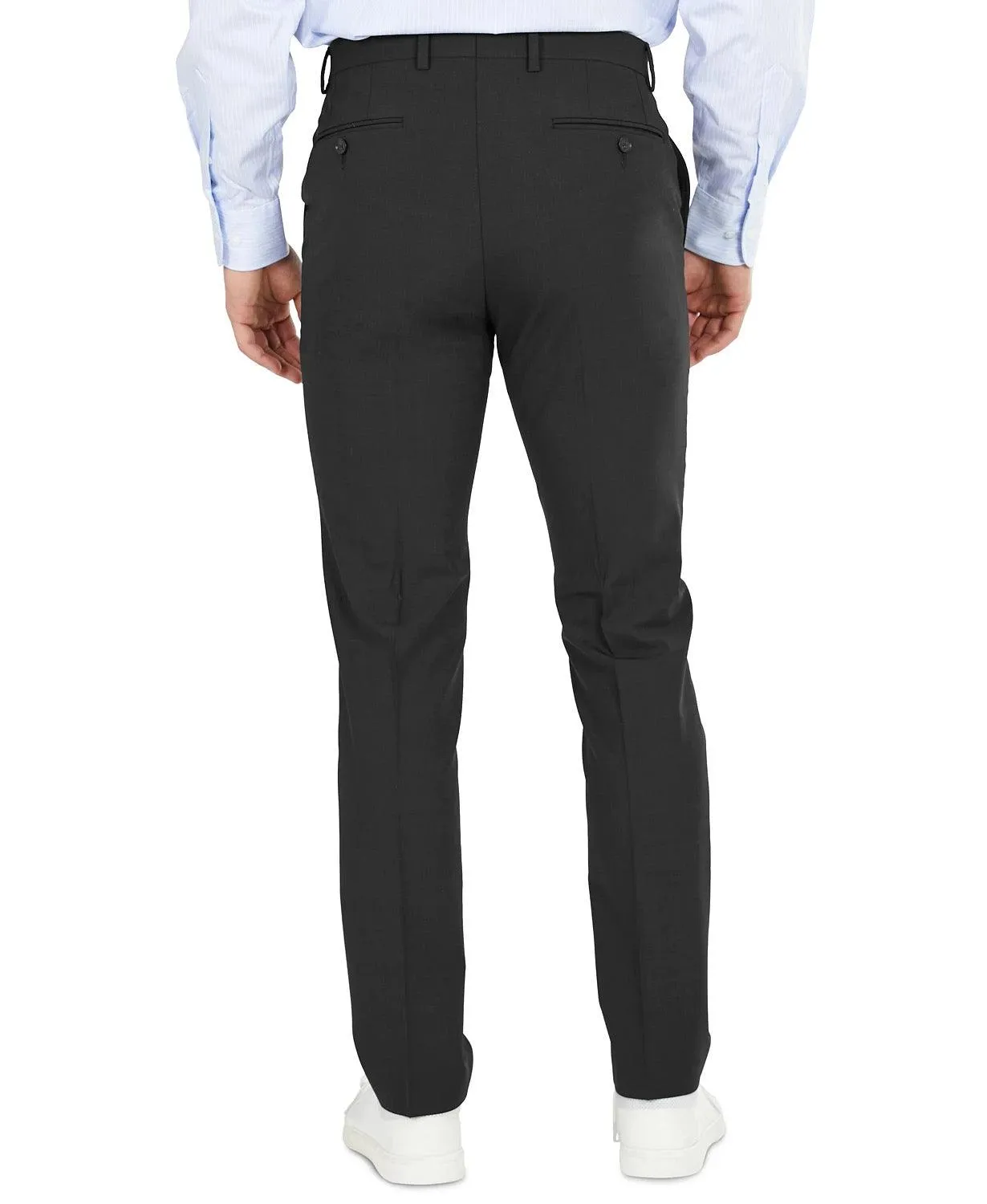 Bar Iii Mens Skinny fit Dress Pants 30 / 32 Black Solid