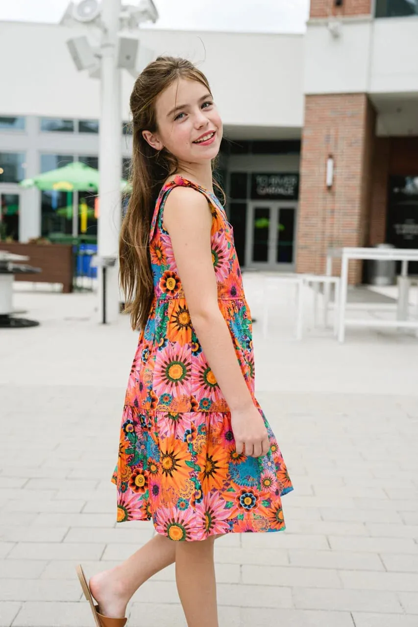 Briton Court Olivia Dress in Vibrant Orange