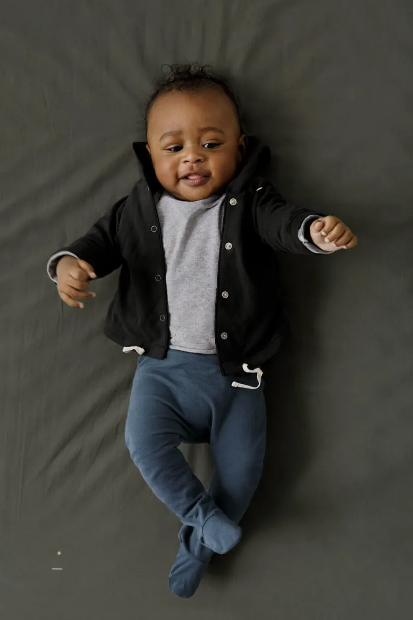 Cardigan Hooded Baby Nearly Black 2024
