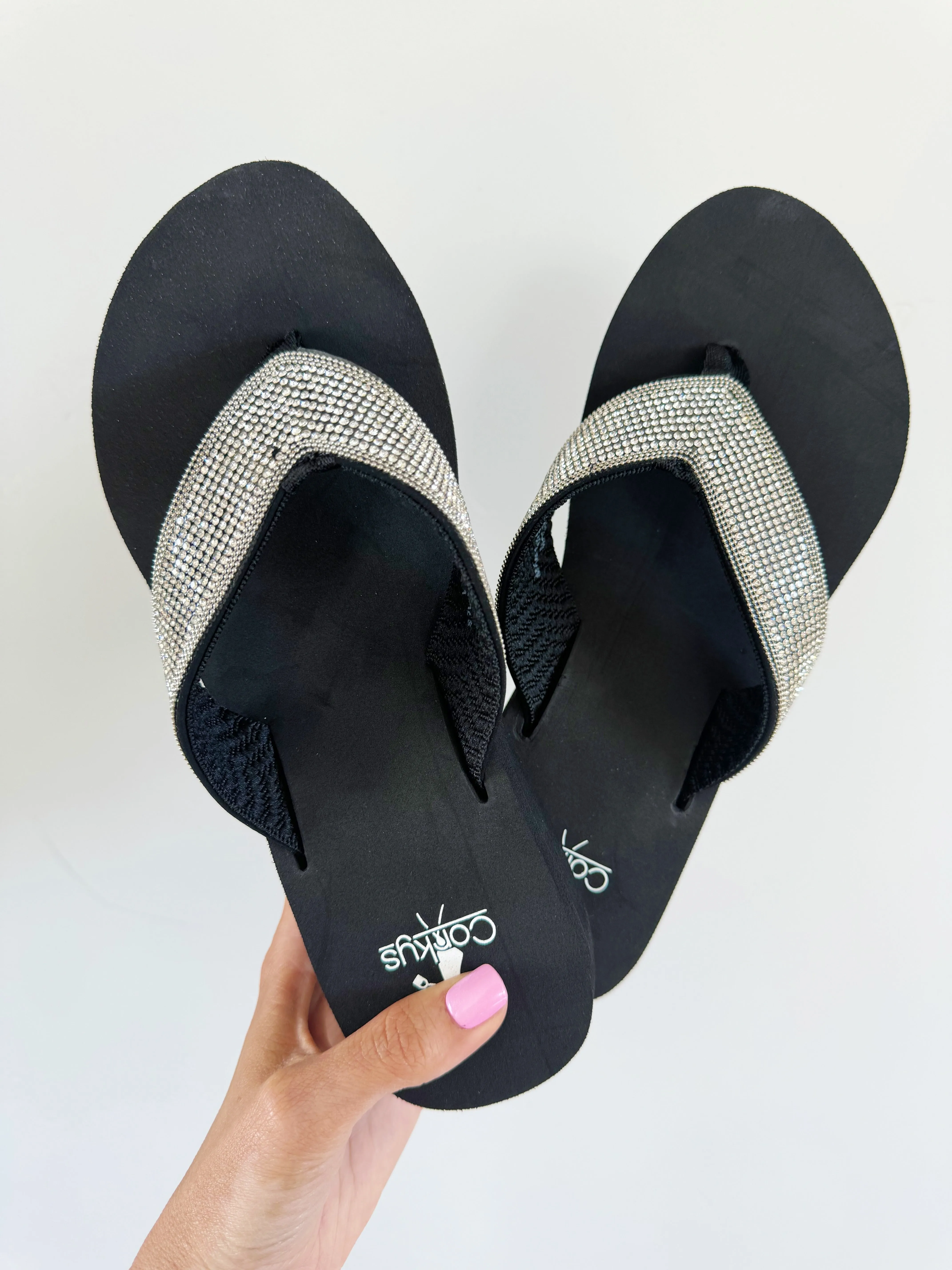 Corky's Vibrant Clear Sparkle Sandals