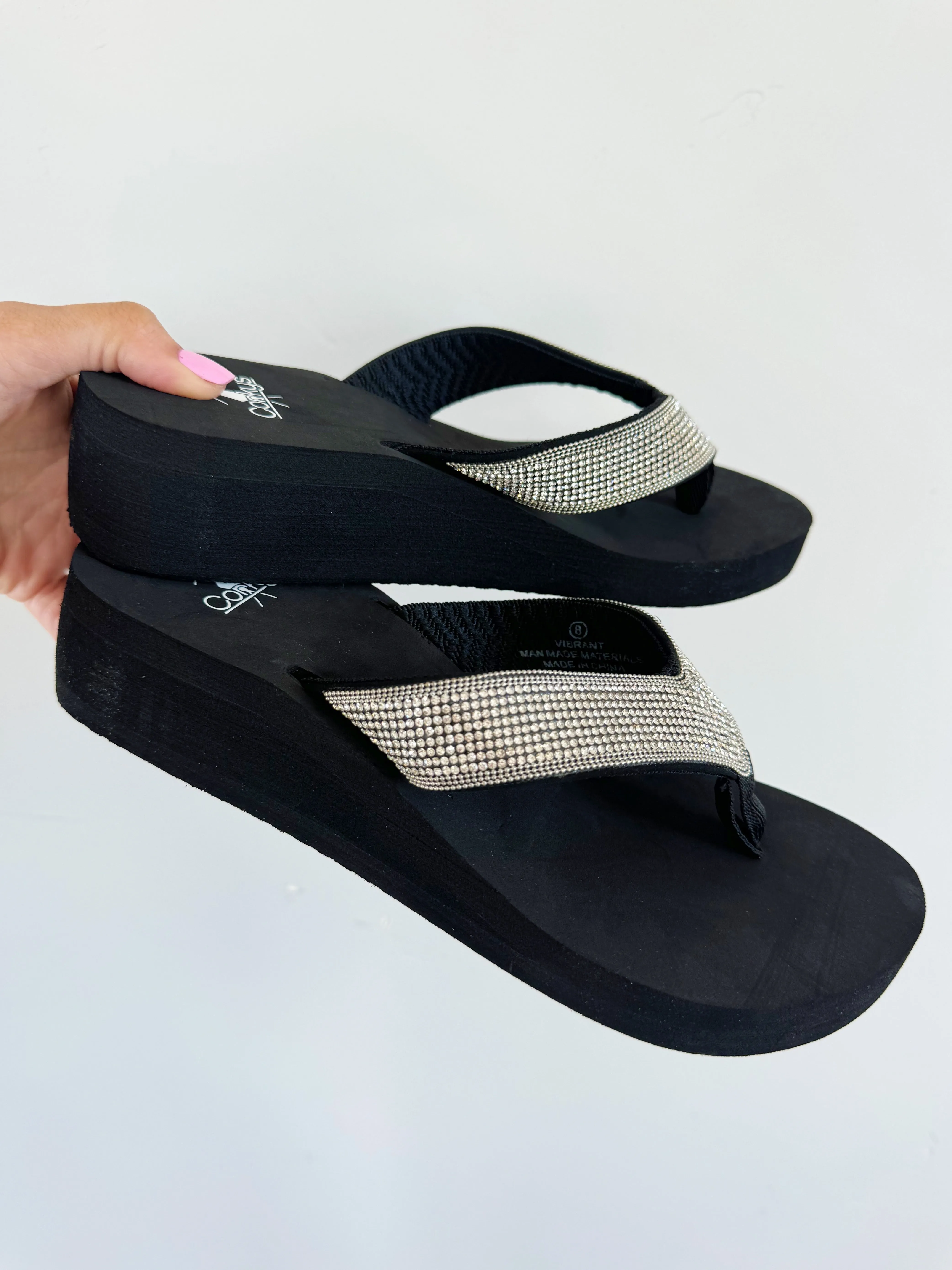 Corky's Vibrant Clear Sparkle Sandals