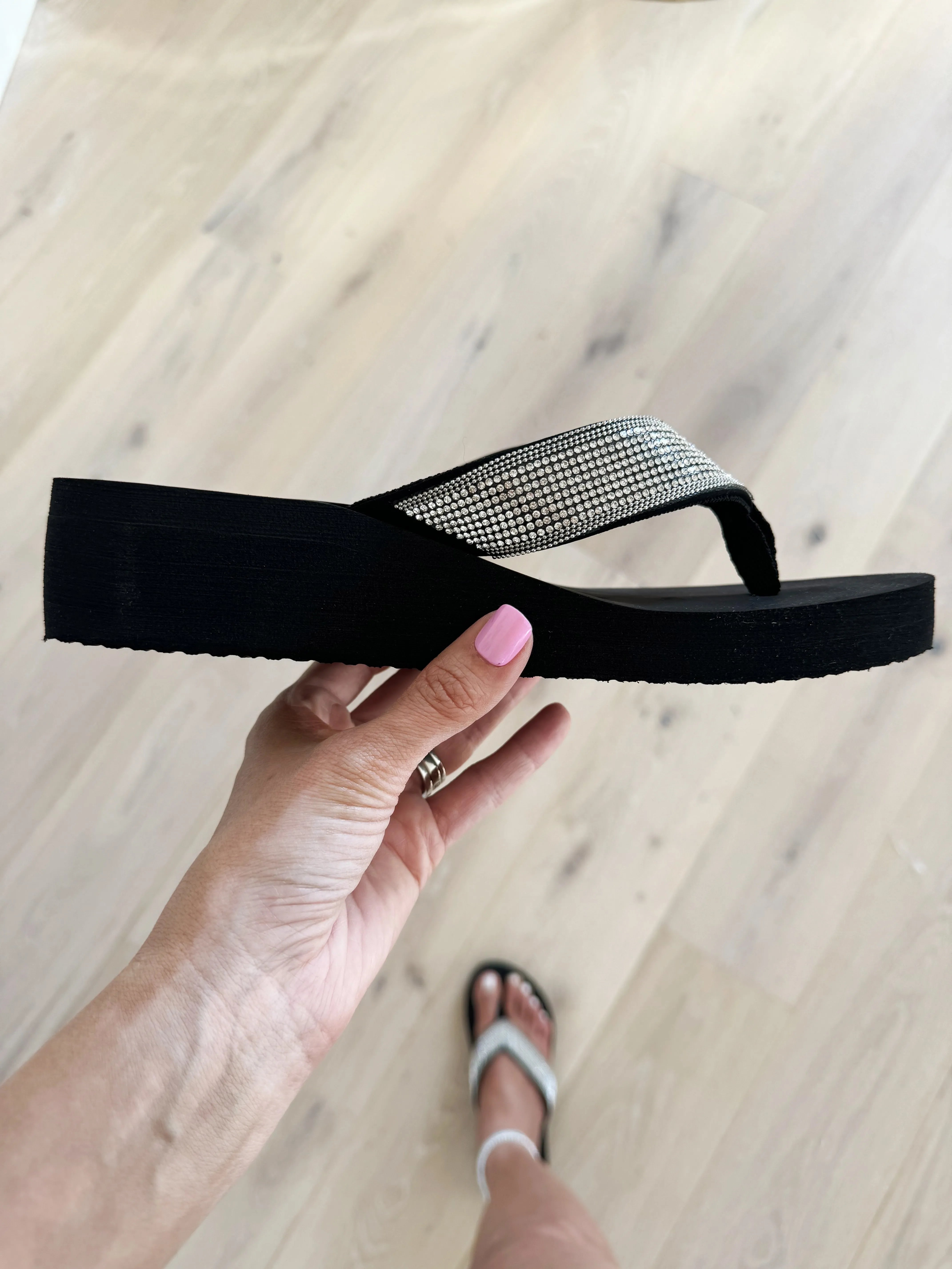 Corky's Vibrant Clear Sparkle Sandals