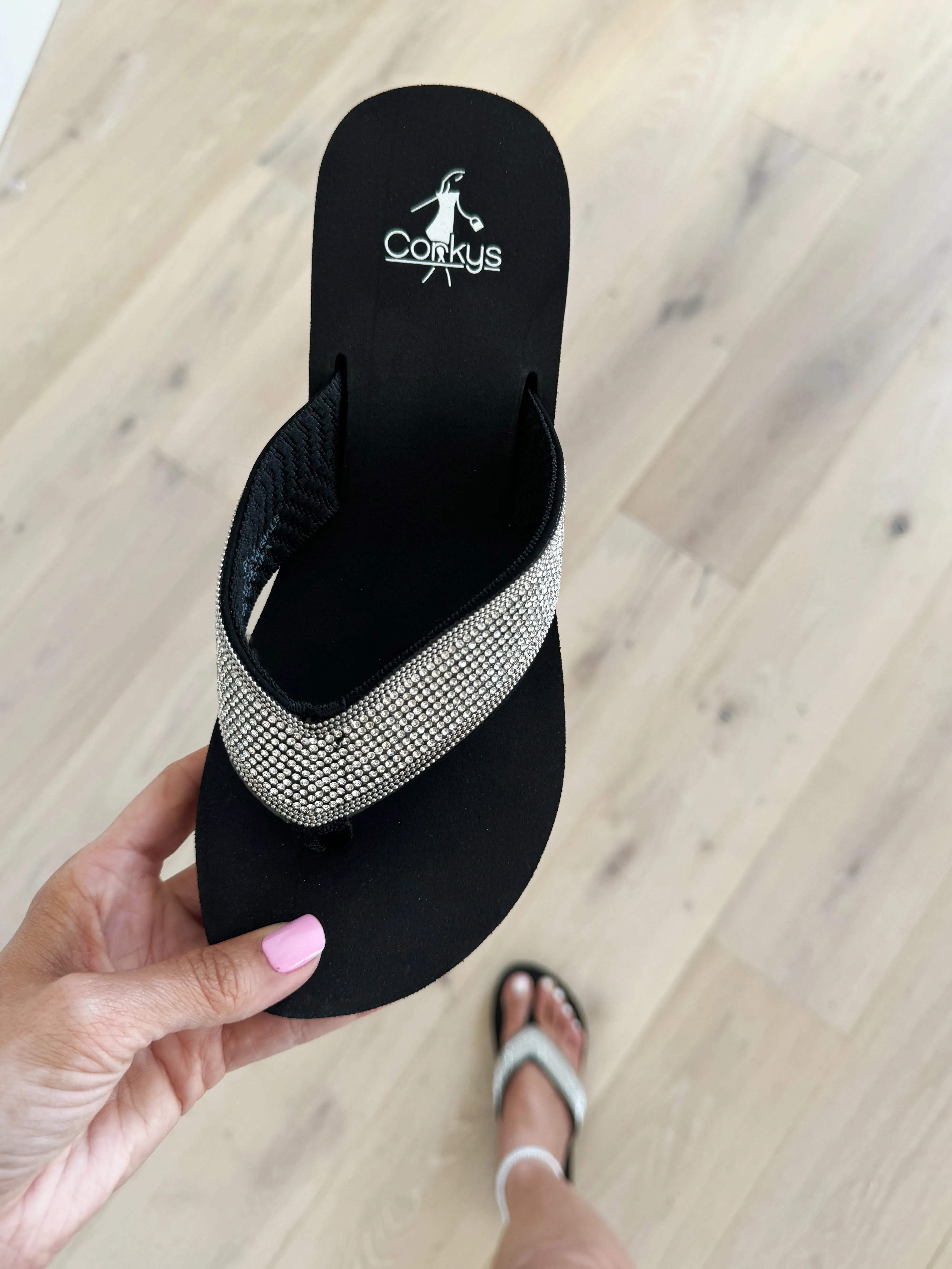 Corky's Vibrant Clear Sparkle Sandals
