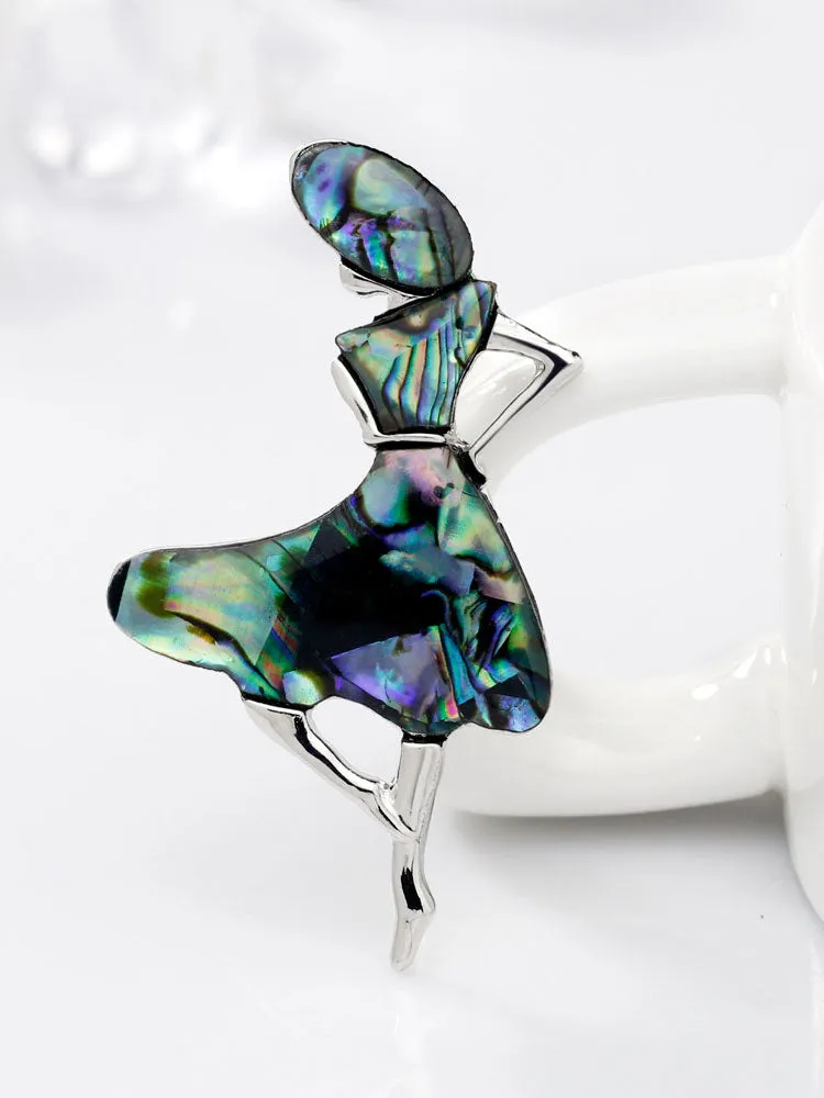 Dance Corsage Alloy Ballet Dancing Girl Brooch Clothes Accessories