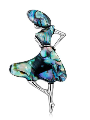 Dance Corsage Alloy Ballet Dancing Girl Brooch Clothes Accessories