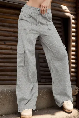 Drawstring Active Pants with Pockets – Comfortable Sportswear
