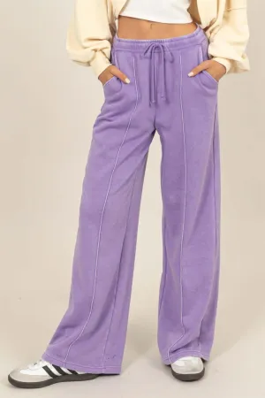 Drawstring High Rise Wide Leg Pants – Comfortable & Stylish