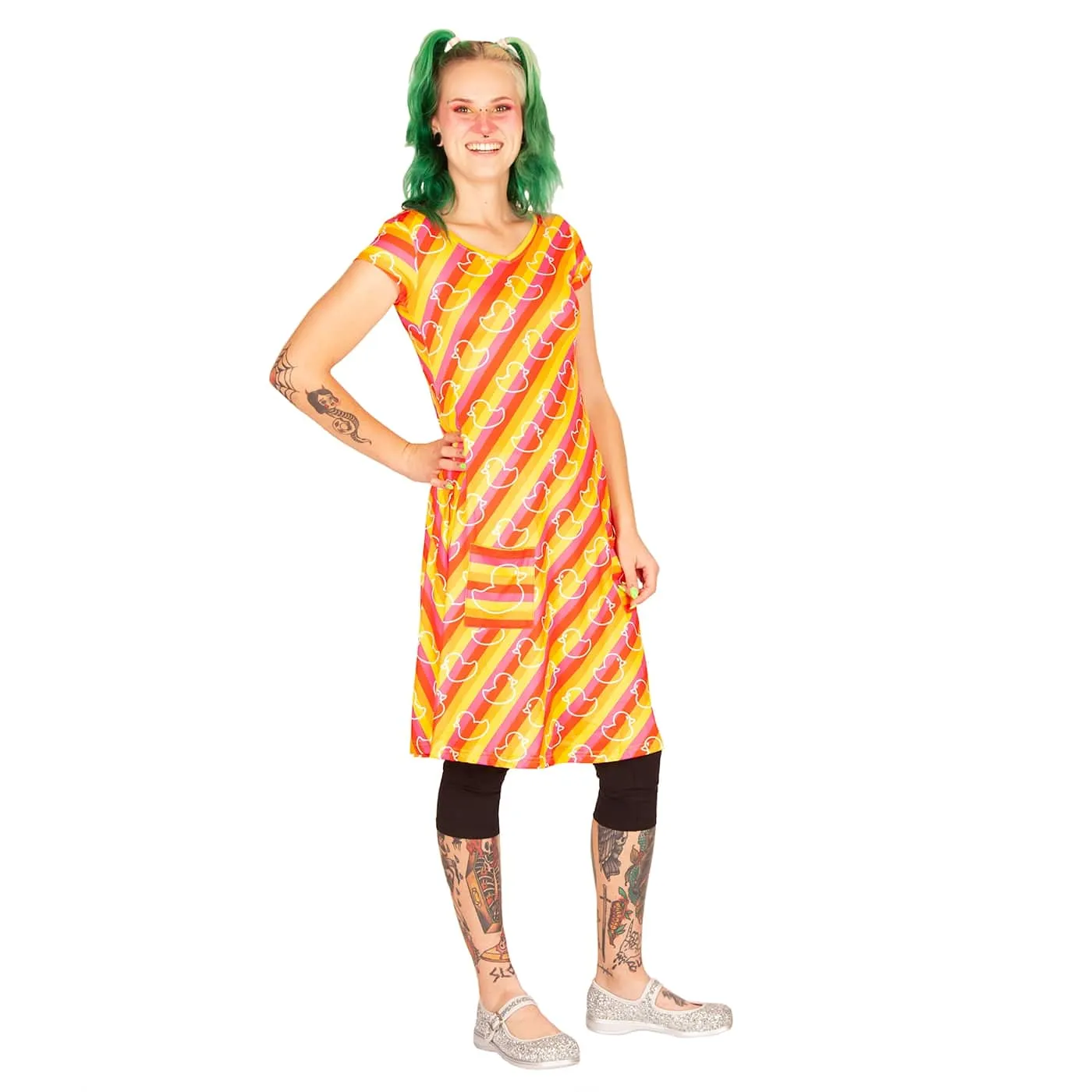 Ducky Tunic Dress With Pockets