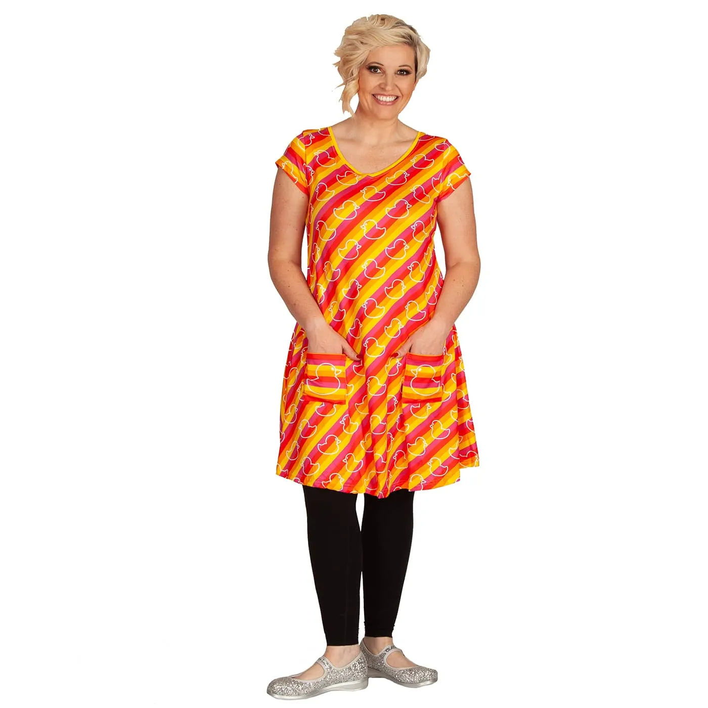 Ducky Tunic Dress With Pockets