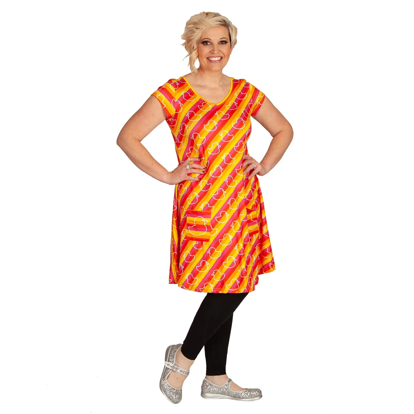 Ducky Tunic Dress With Pockets