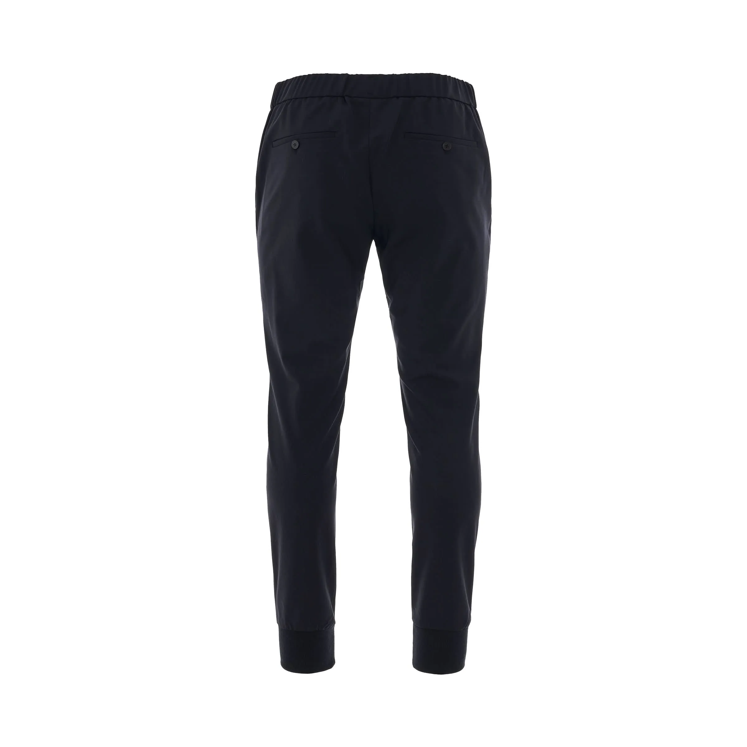 Elasticated Cuff Pants in Navy