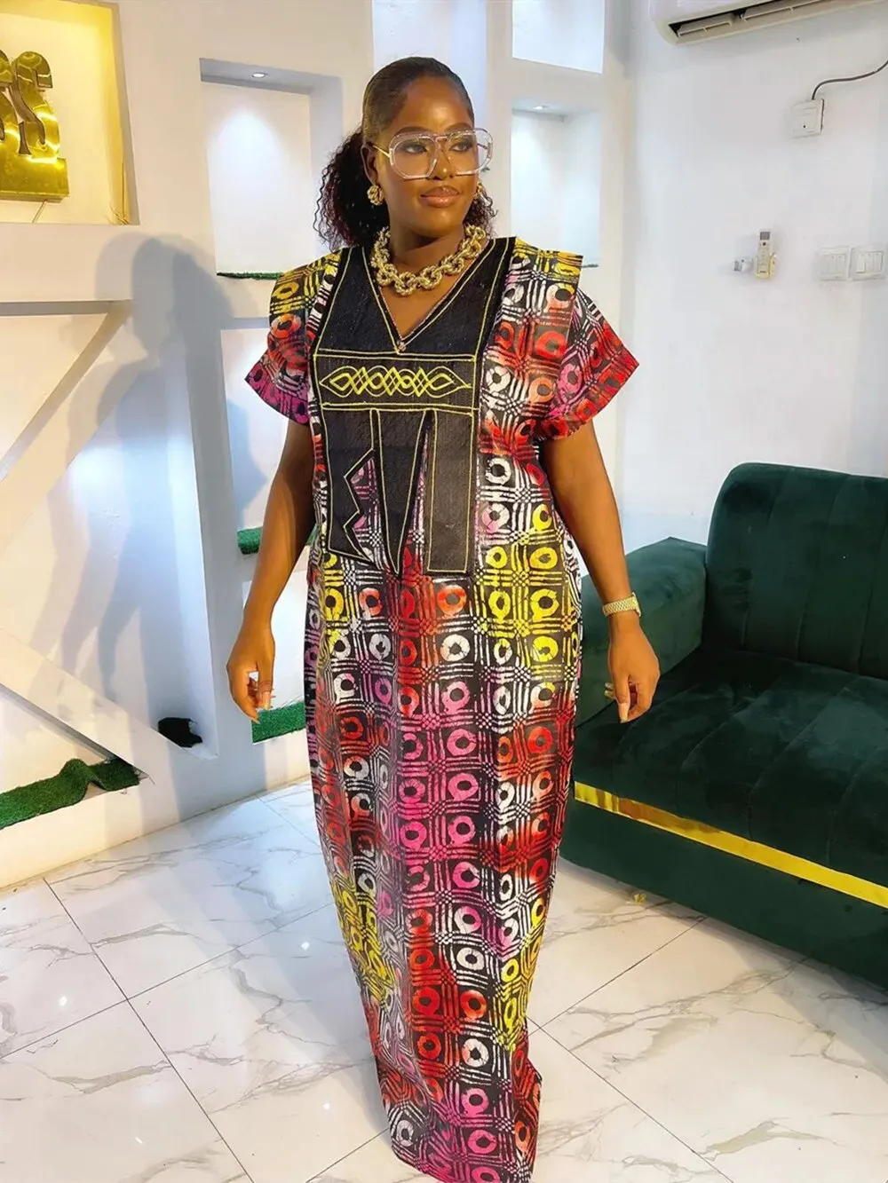 Fall Dresses Women Traditional Africa Clothing Dashiki Ankara Outfits Gown Abayas Robe Muslim Kaftan Maxi Boubou