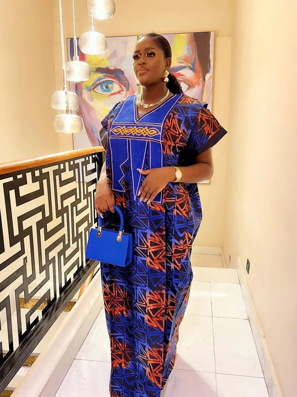 Fall Dresses Women Traditional Africa Clothing Dashiki Ankara Outfits Gown Abayas Robe Muslim Kaftan Maxi Boubou