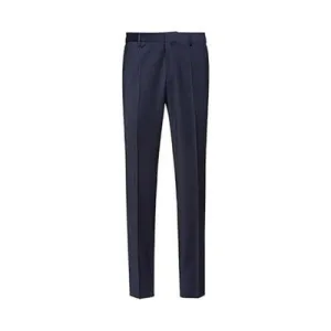 Hugo Boss Mens Slim fit Dress Pants 32 / 32 Blue Solid Stretch