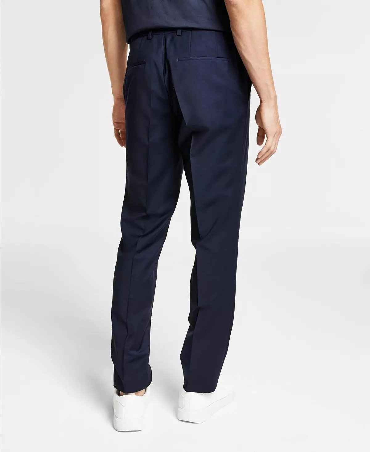 Hugo Boss Mens Slim fit Dress Pants 32 / 32 Blue Solid Stretch