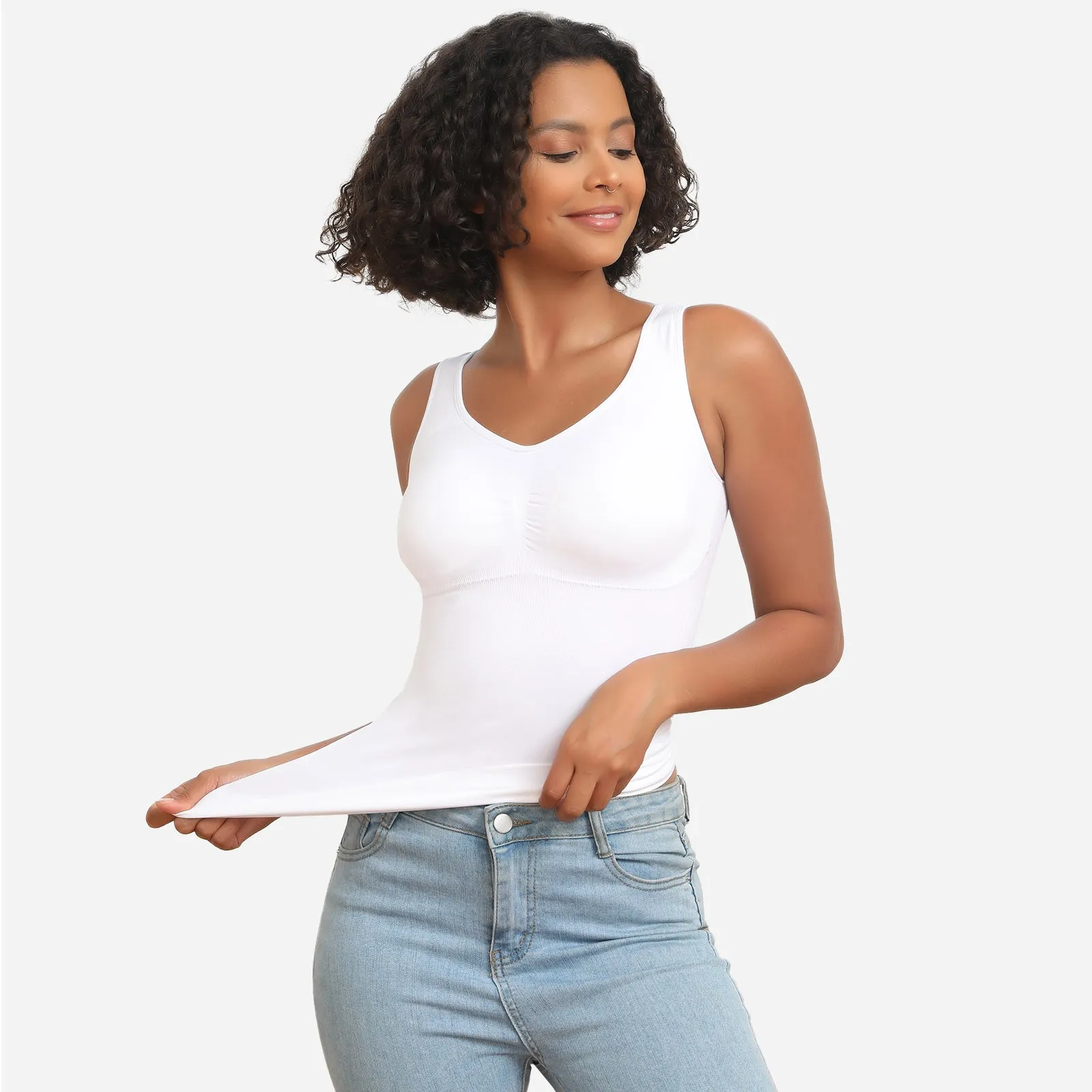 Joyshaper Seamless Shapewear Tank With Padded Bra