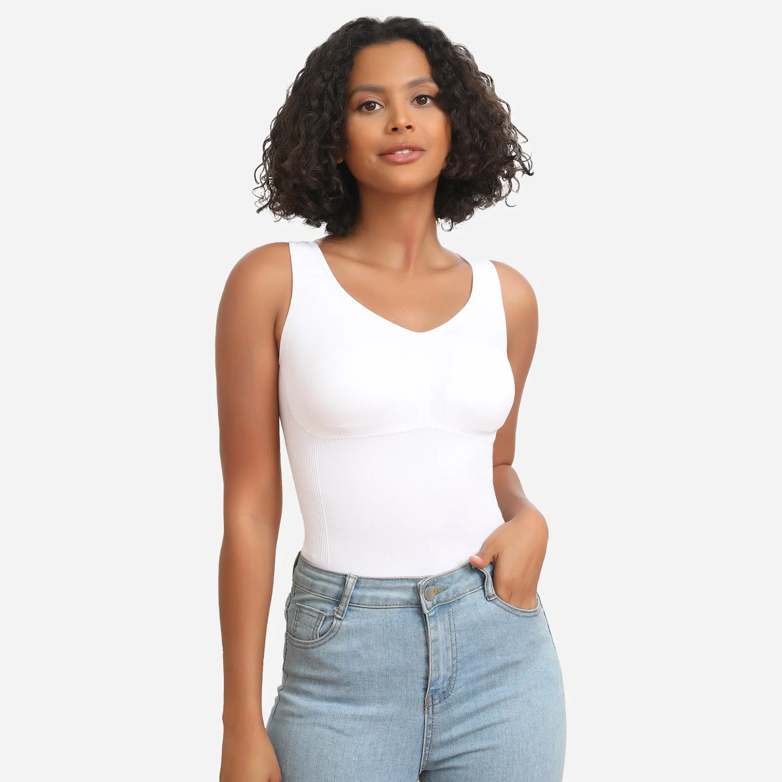 Joyshaper Seamless Shapewear Tank With Padded Bra