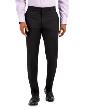 Kenneth Cole Reaction Mens Slim fit Dress Pants 38 / 30 Black Solid