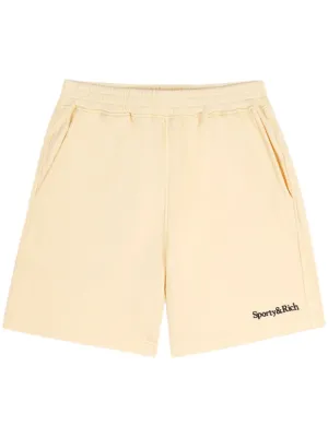 logo-embroidered gym shorts