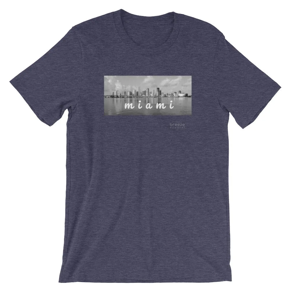 'Miami, Florida' unisex short-sleeved shirt (19 colors)