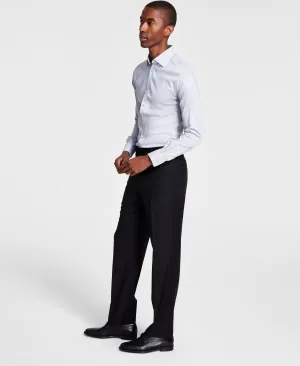 Michael Kors Mens Classic fit Dress Pants 32 / 32 Black Solid Stretch