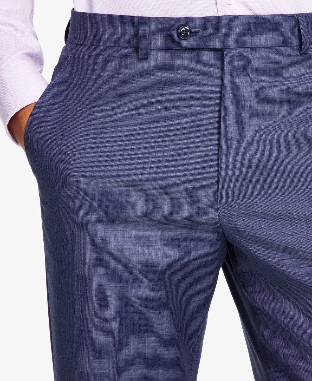 Michael Kors Mens Classic fit Dress Pants 33 / 30 Blue Solid Stretch