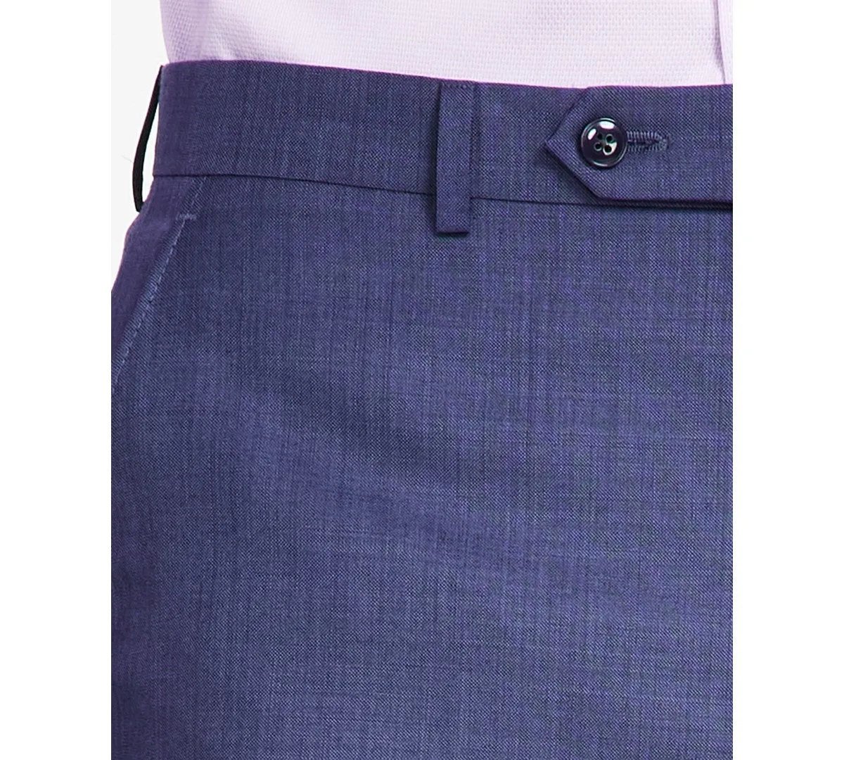 Michael Kors Mens Classic fit Dress Pants 33 / 30 Blue Solid Stretch