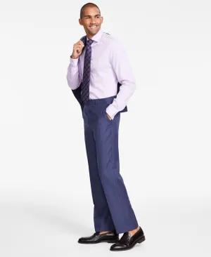 Michael Kors Mens Classic fit Dress Pants 33 / 30 Blue Solid Stretch