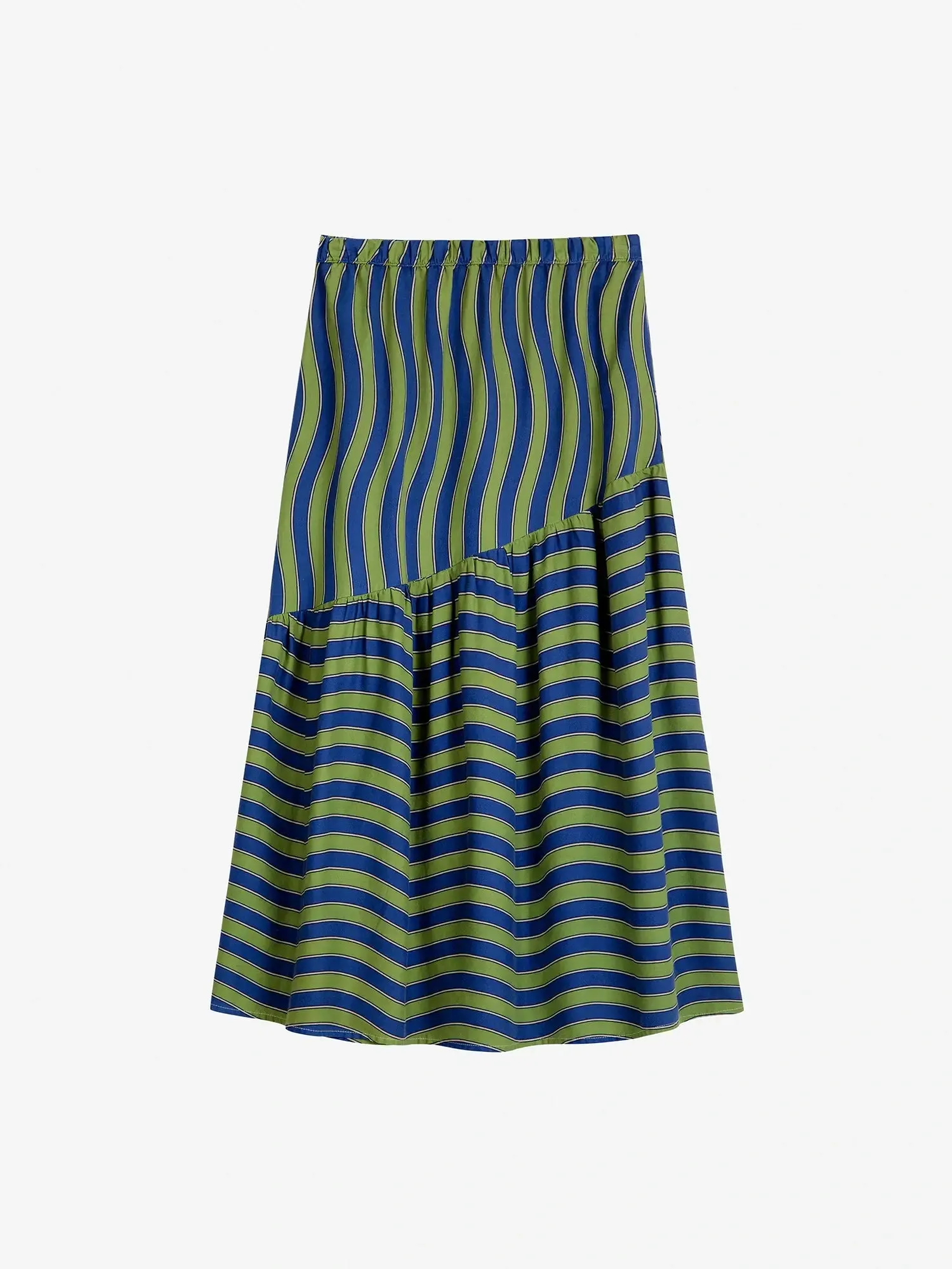 Multicolour Waves printed flared skirt