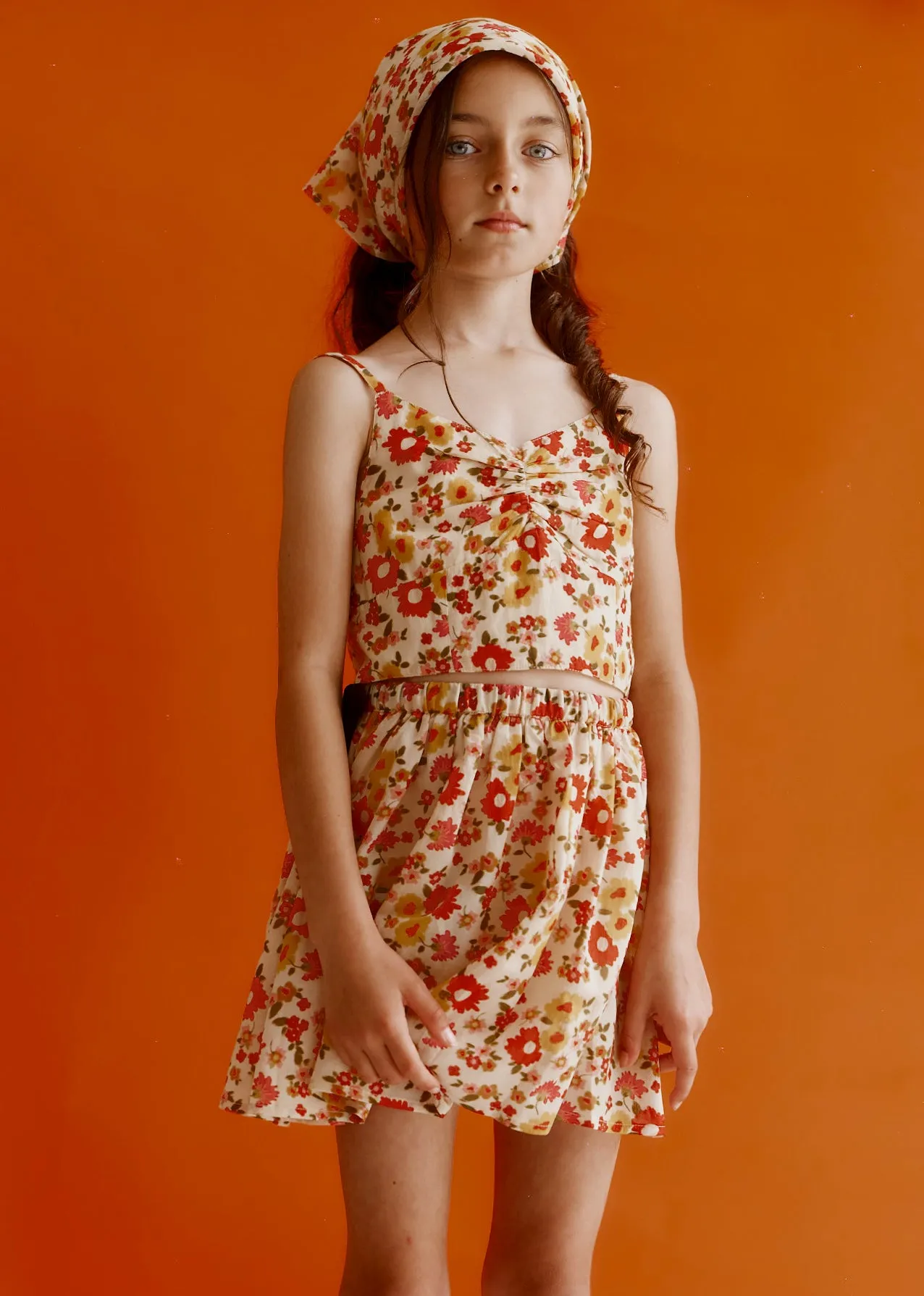 MYLA GIRL'S SKIRT - VINTAGE FLORAL