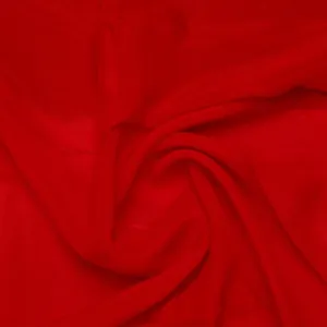 Red Colour Pure Organza Plain Dyed Fabric