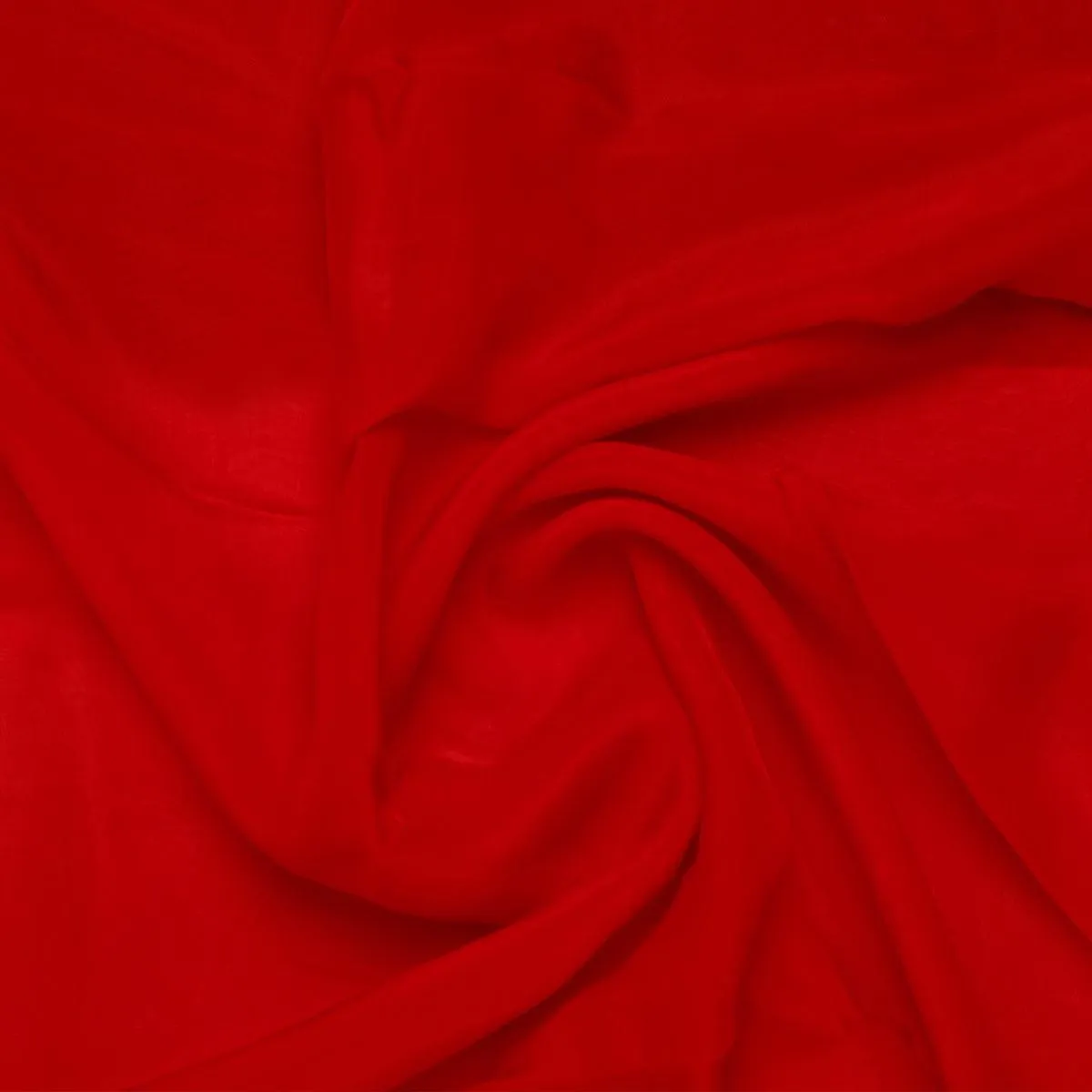 Red Colour Pure Organza Plain Dyed Fabric
