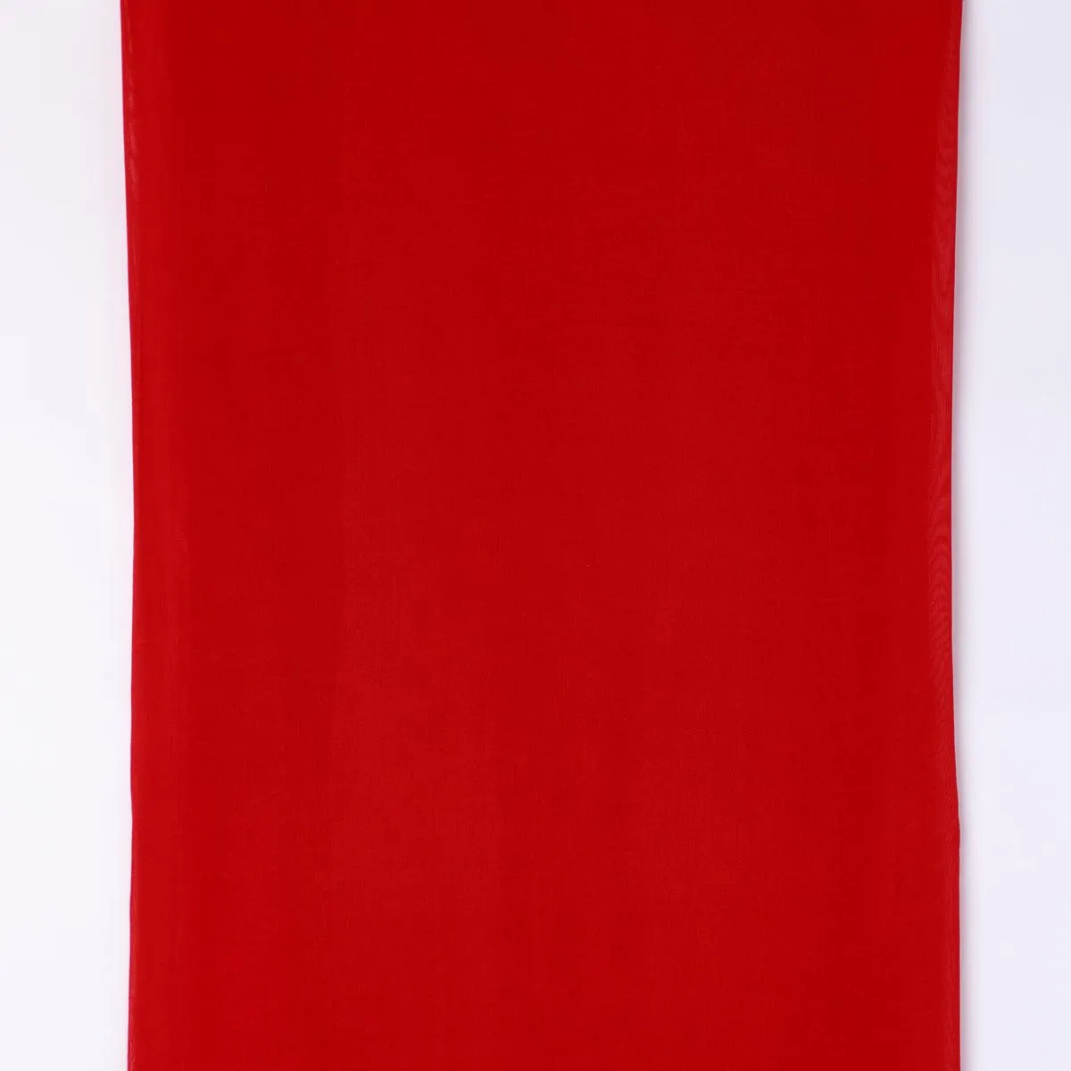 Red Colour Pure Organza Plain Dyed Fabric