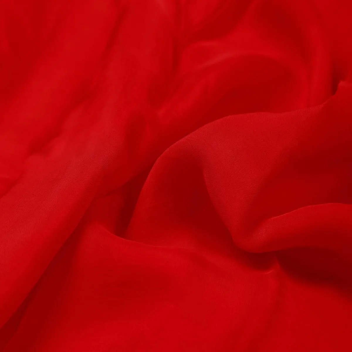 Red Colour Pure Organza Plain Dyed Fabric