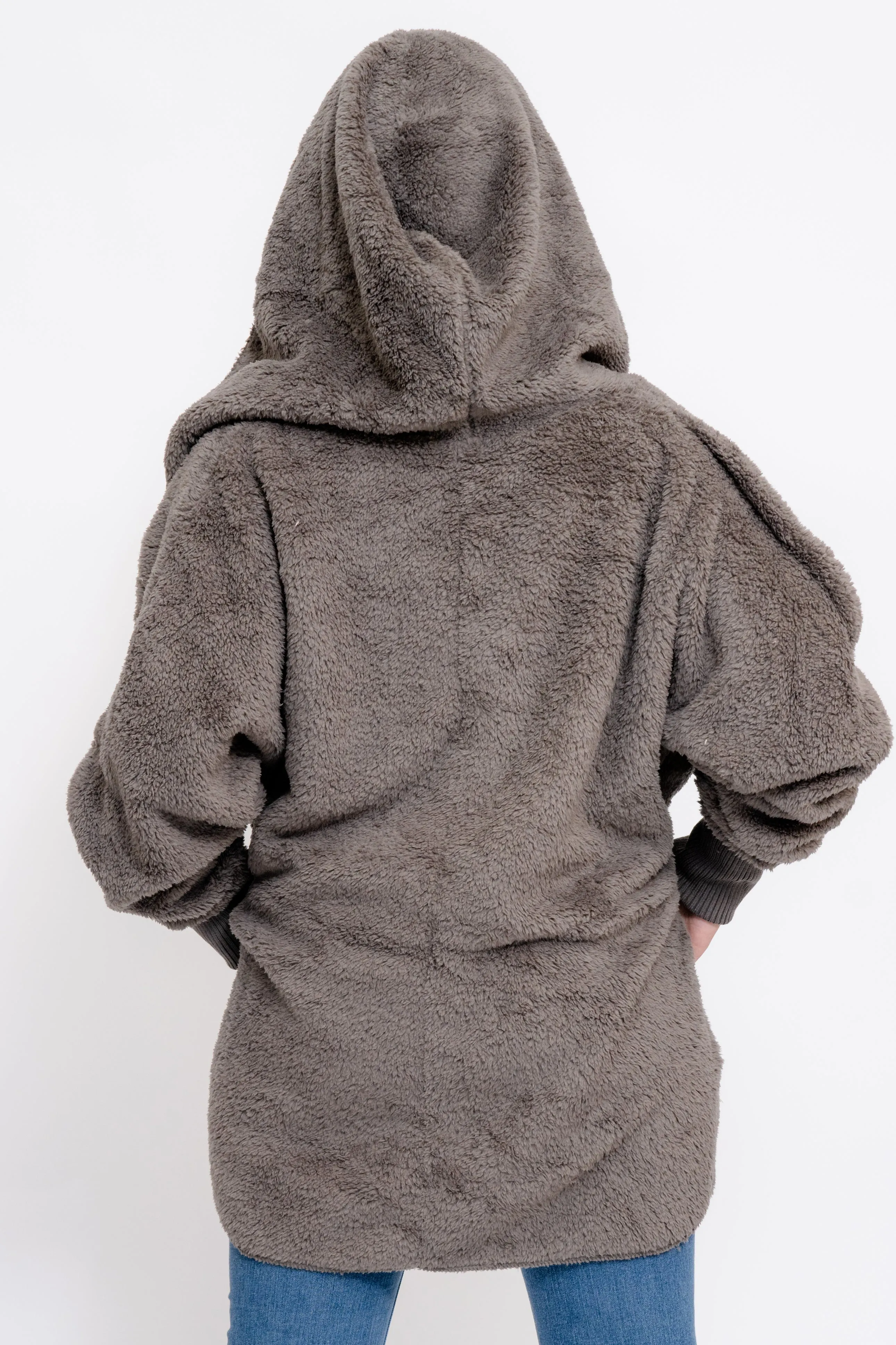Remi COZIEST POCKETED CARDIGAN STEEL - GREY