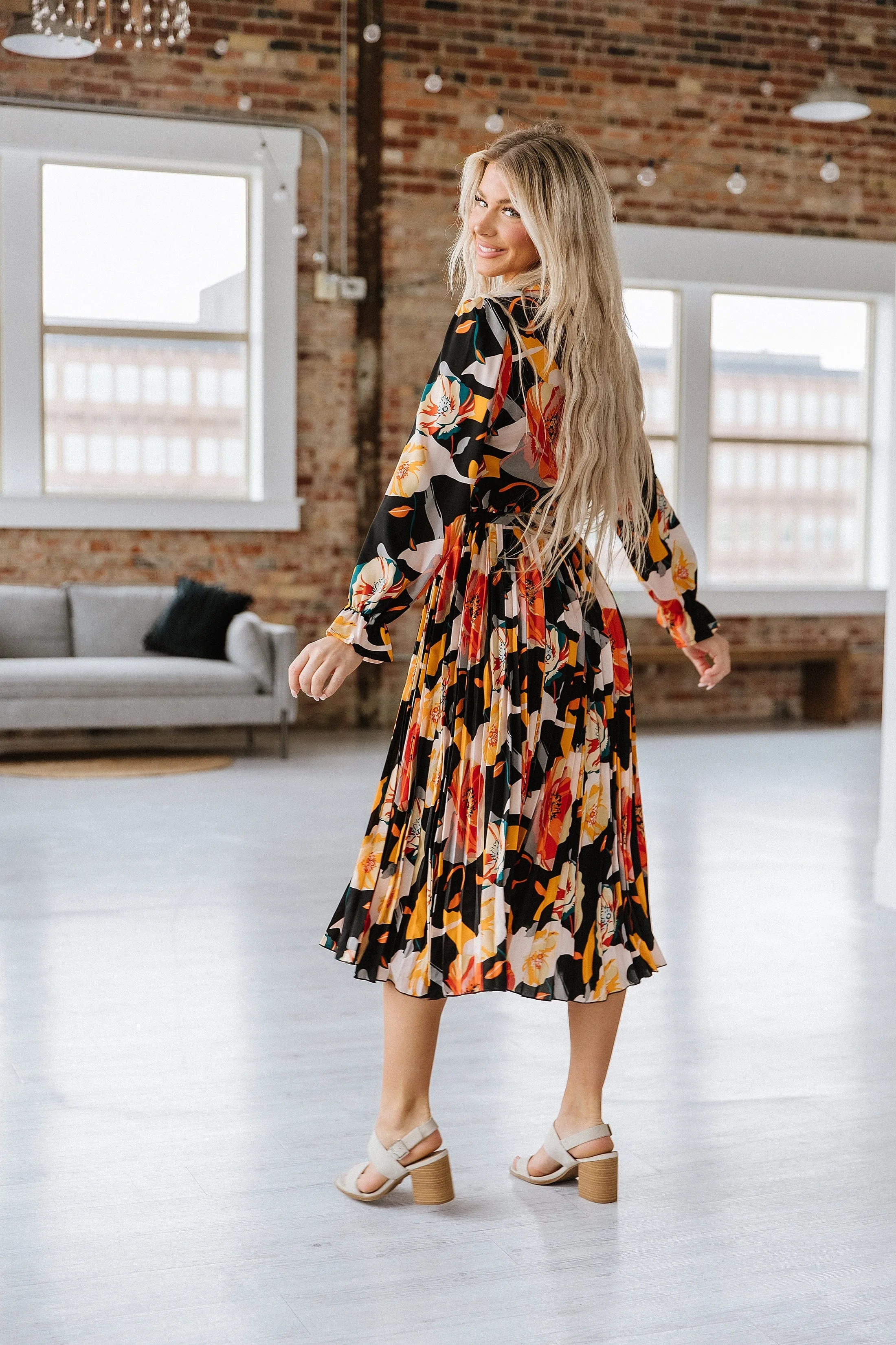 SALE - Winny Floral Tie Waist Dress | Size Small