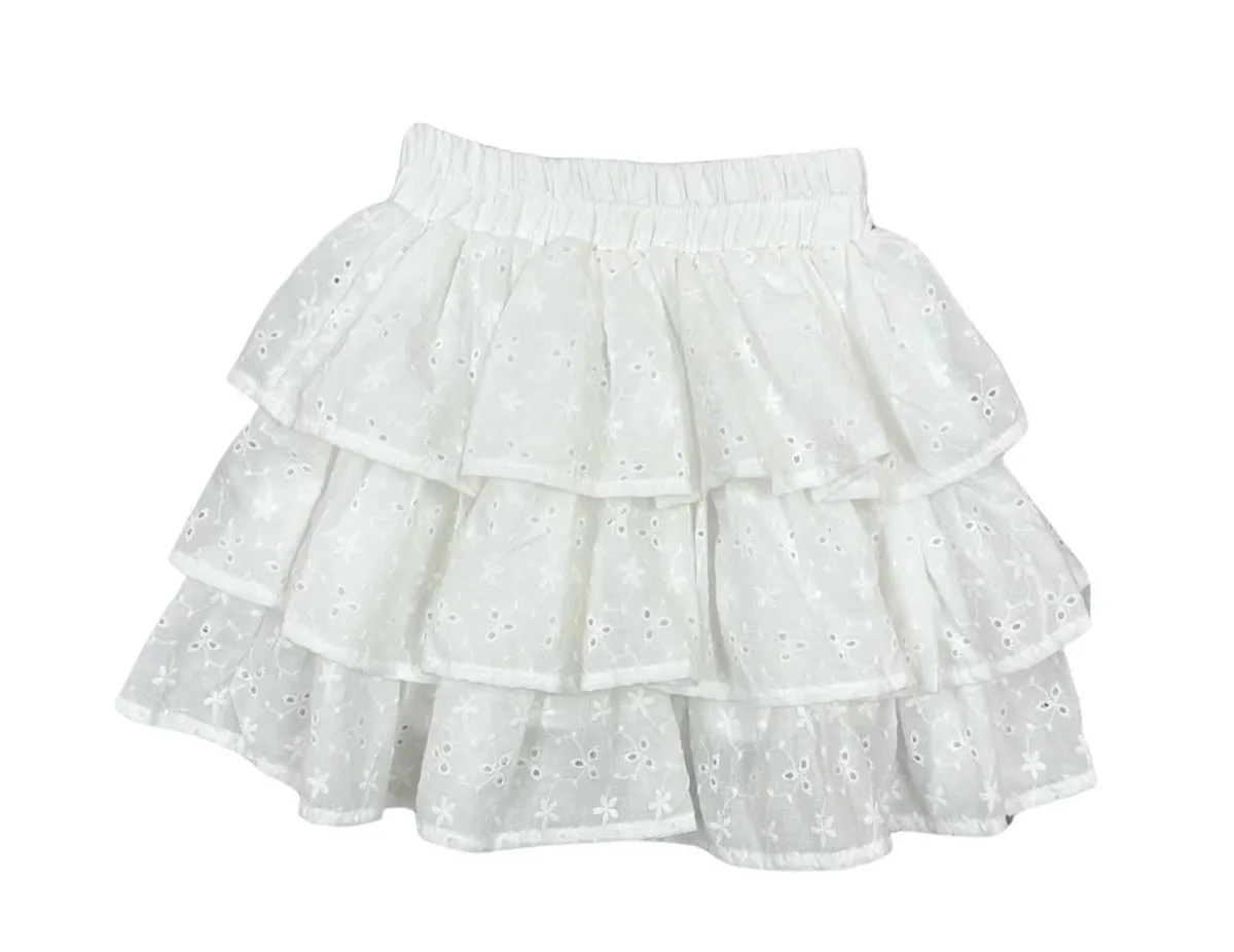 Skort White Eyelet
