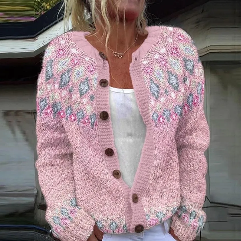 SOPHIE | SOFT PINK WOMEN'S CARDIGAN