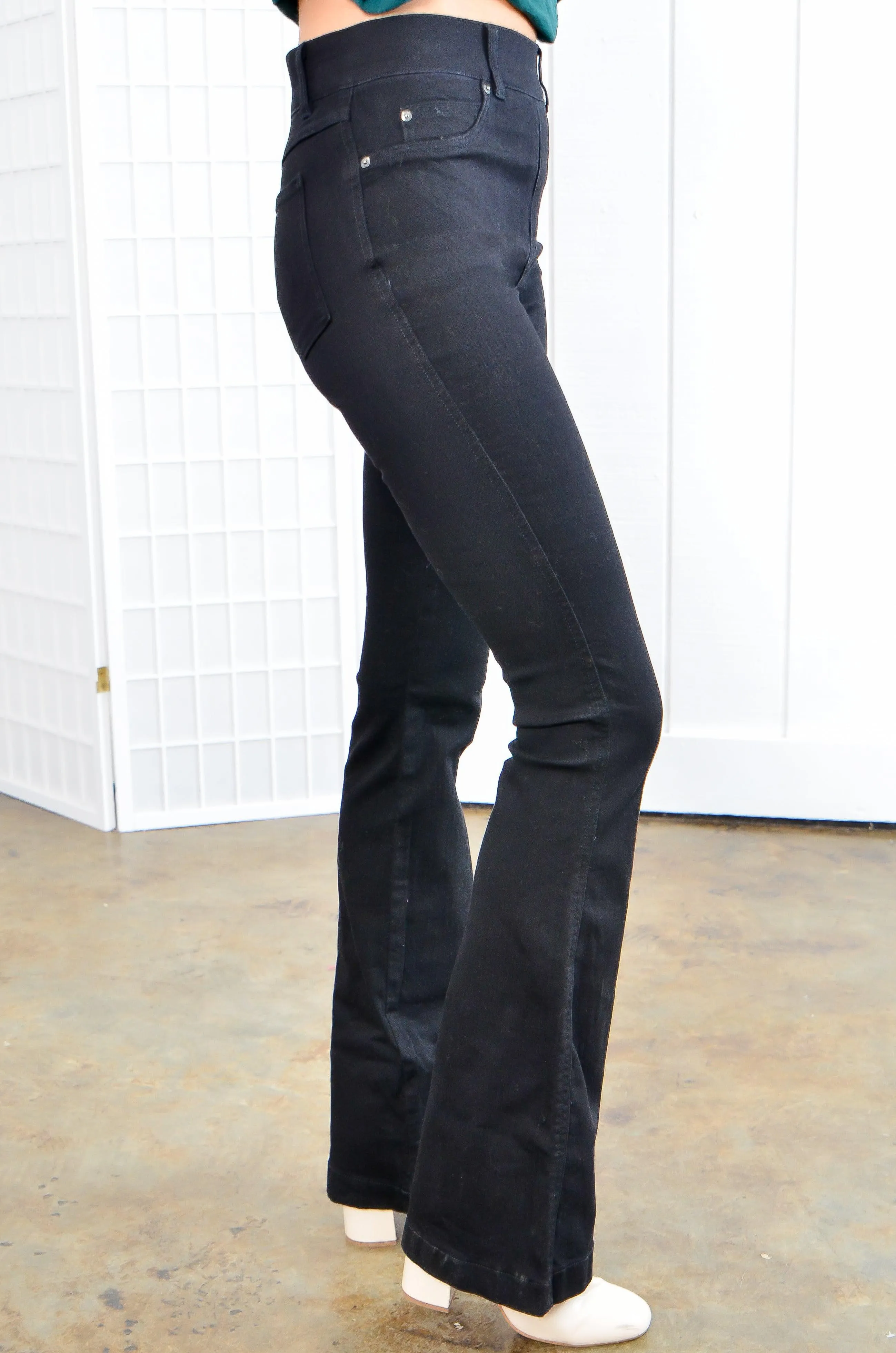 Spanx Clean Black Flare Jeans
