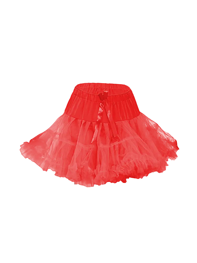 The Fancy Dress Girls Ruffle Petticoat Tutu Skirt