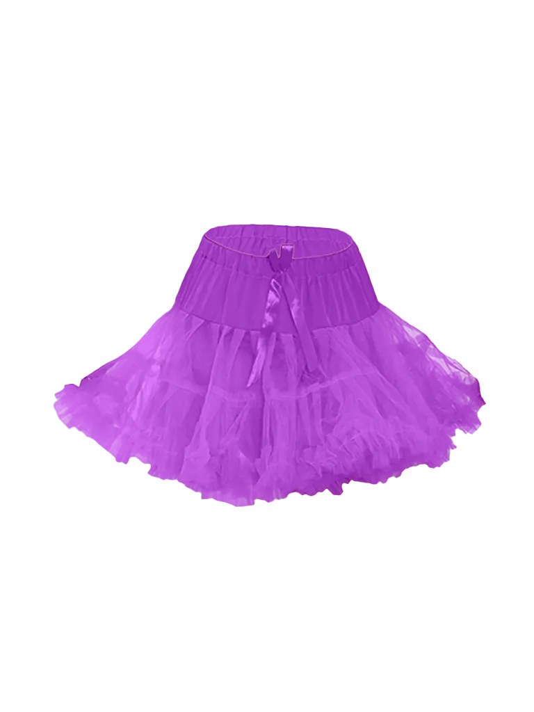 The Fancy Dress Girls Ruffle Petticoat Tutu Skirt