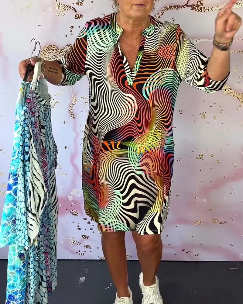 Theodora - Vibrant Patterned Dress