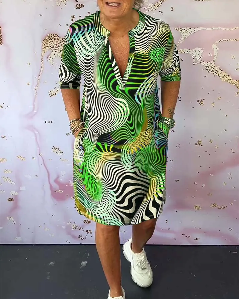 Theodora - Vibrant Patterned Dress