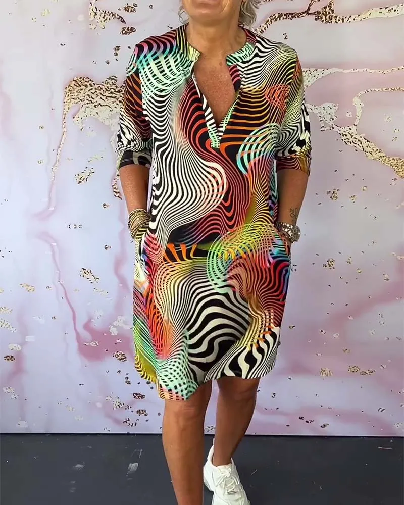 Theodora - Vibrant Patterned Dress