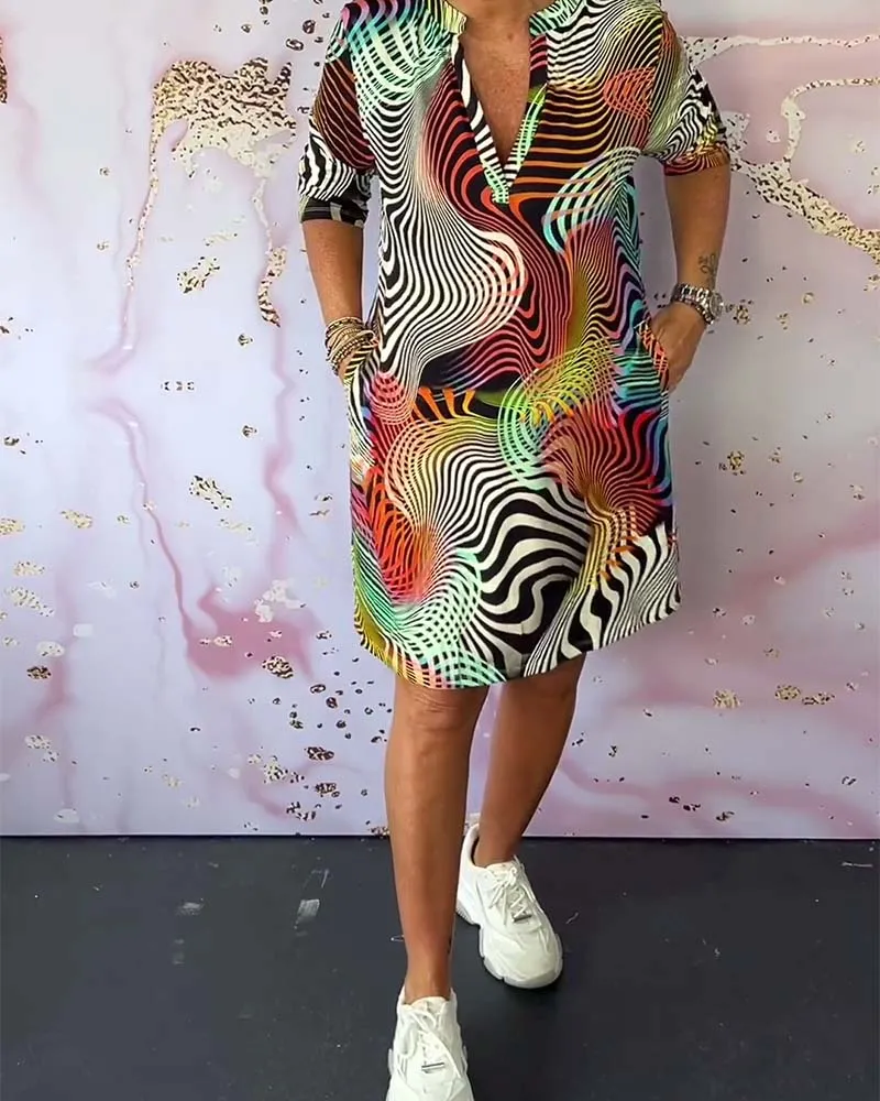 Theodora - Vibrant Patterned Dress