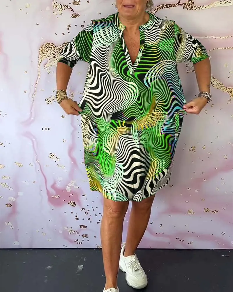 Theodora - Vibrant Patterned Dress
