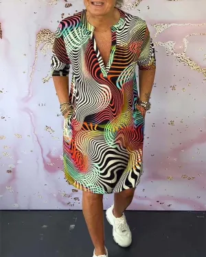 Theodora - Vibrant Patterned Dress