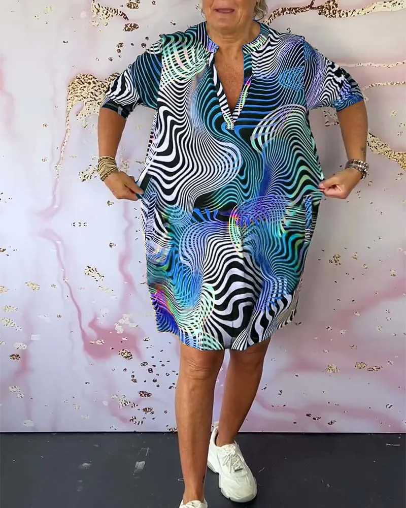 Theodora - Vibrant Patterned Dress